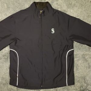 Men's Seattle Mariners Buck Navy Full- Zip Jacket